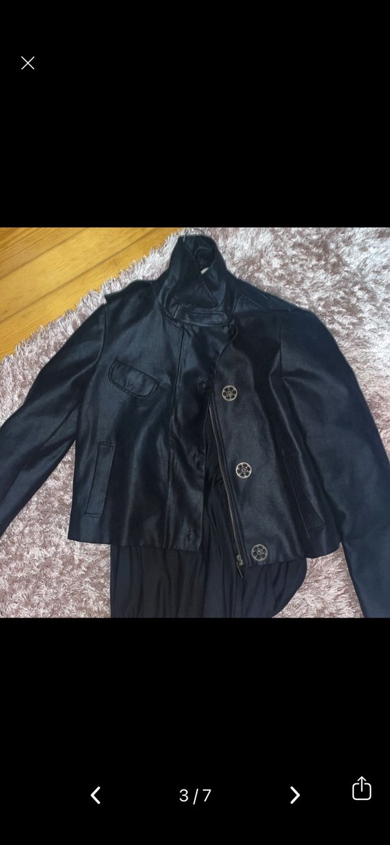 Siyah dik yaka Kadın Ceket - Görsel 2