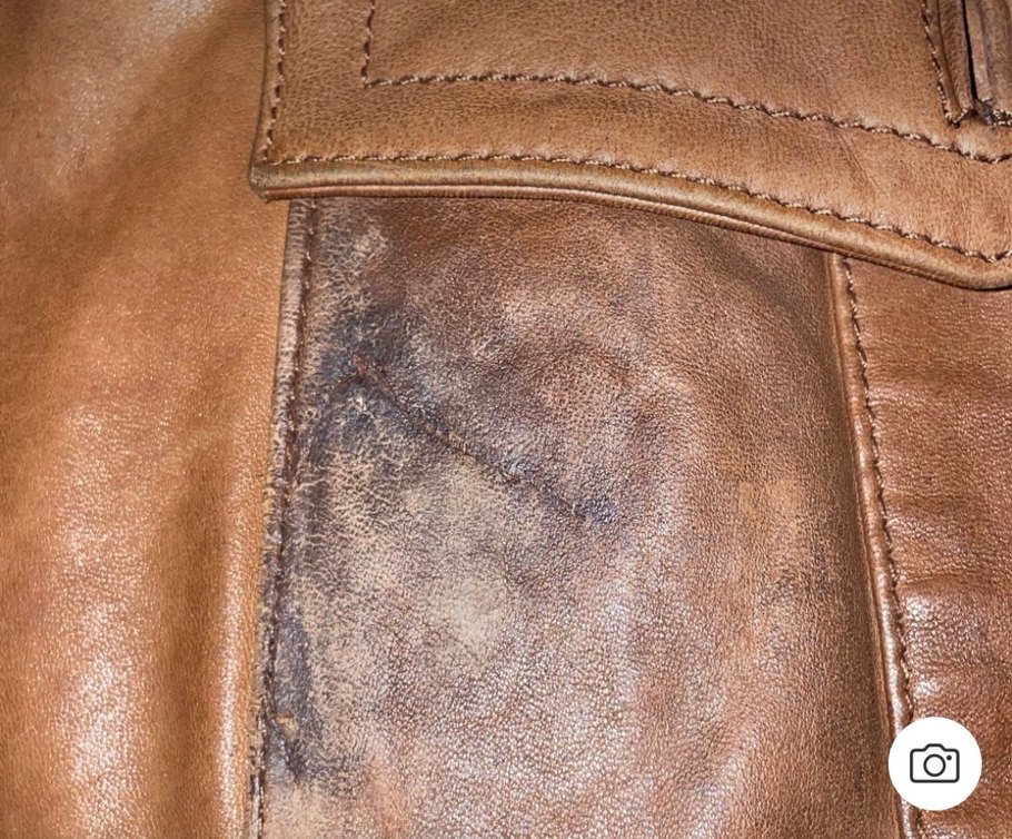 Kahverengi Vintage gerçek Deri Ceket - Görsel 5