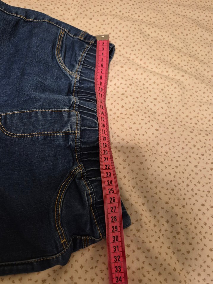 Kız Çocuk Yüksek Bel Kot Pantolon - Görsel 3