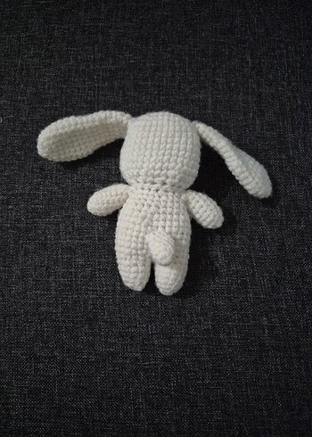 Beyaz Tavşan ve Renkli Ayı Peluş Oyuncak - Görsel 4