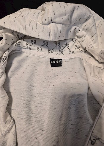 Kız Çocuk Beyaz  Kapüşonlu Eşofman Takımı - Görsel 7