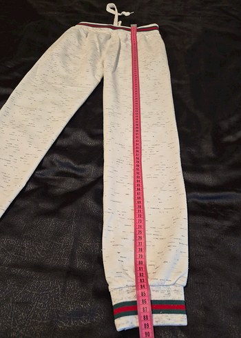 Kız Çocuk Beyaz  Kapüşonlu Eşofman Takımı - Görsel 4