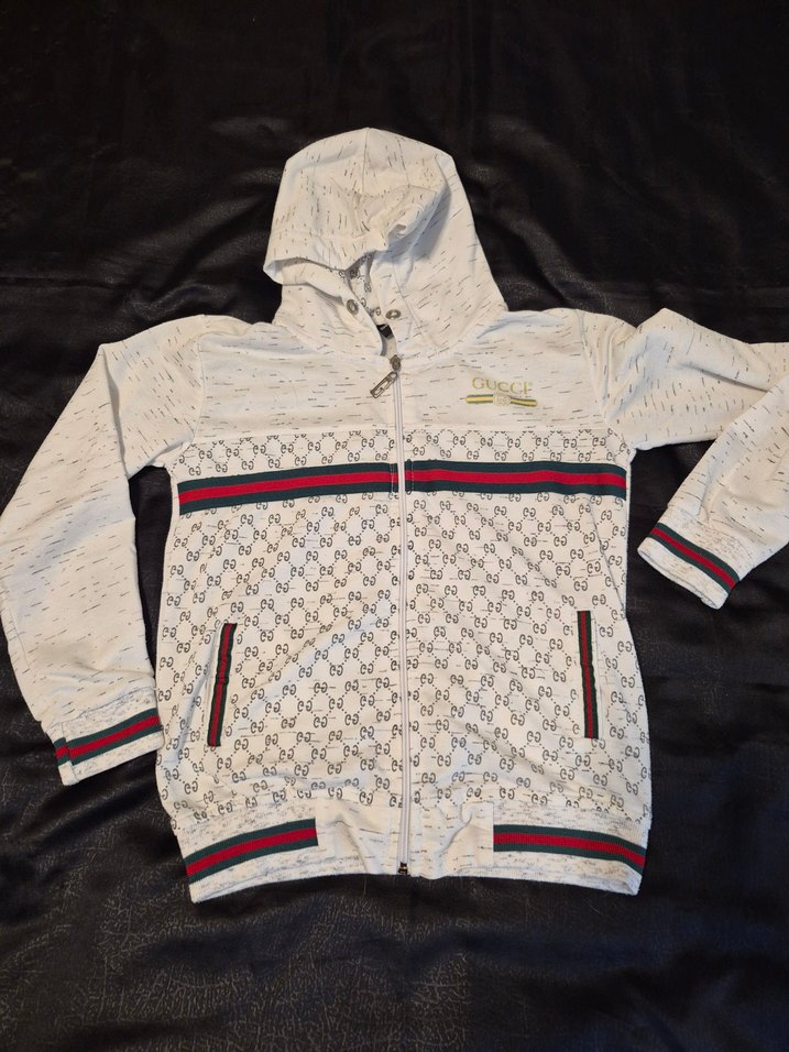 Kız Çocuk Beyaz  Kapüşonlu Eşofman Takımı - Görsel 2