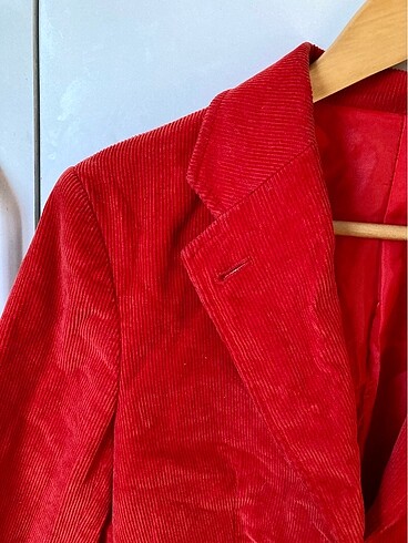 Kırmızı blazer ceket