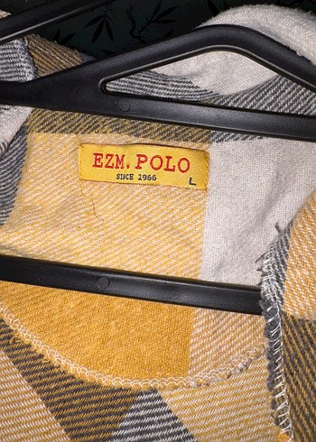 Sarı Gri Ekose Düğmeli Kadın Gömlek - Görsel 3