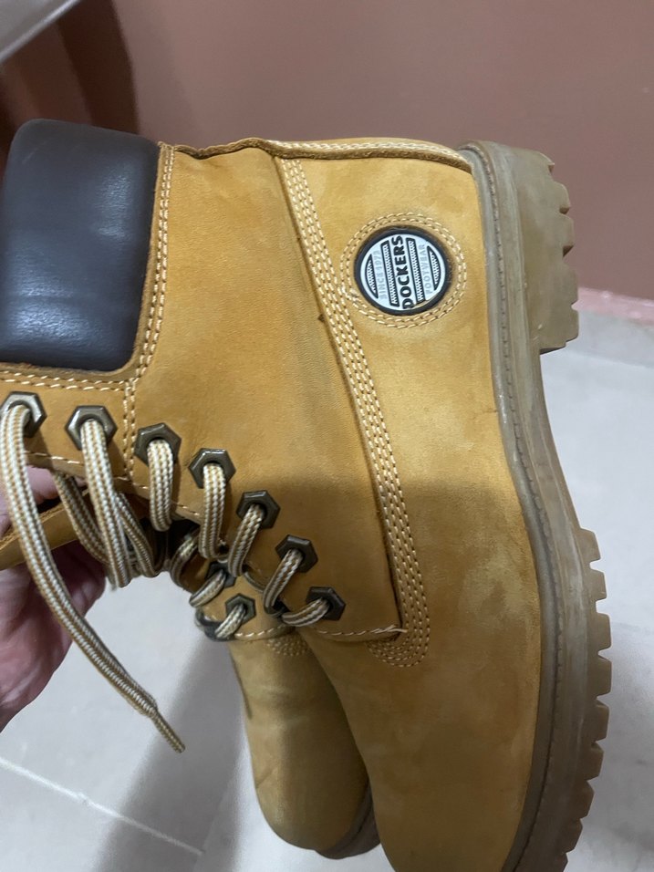 Bej Süet Bağcıklı unisex  Bot - Görsel 3