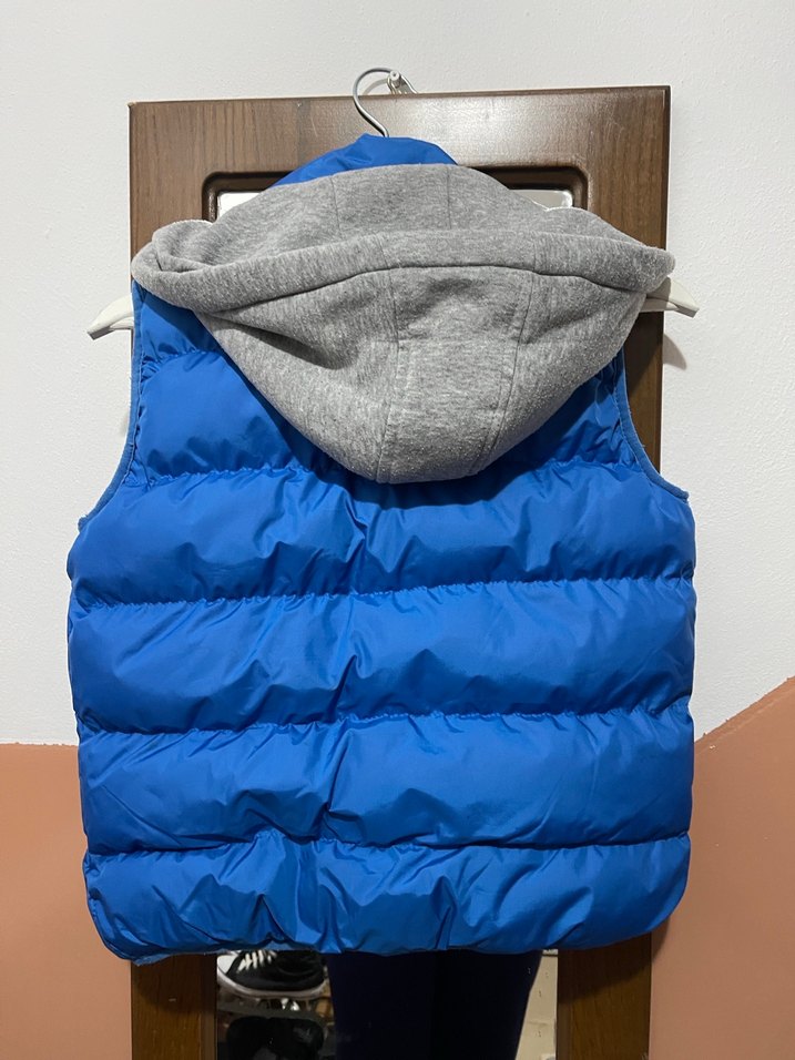 Erkek Çocuk Mavi Kapitone Yelek - Görsel 2