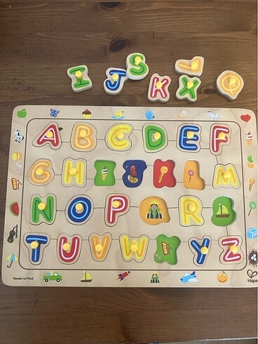 Hape marka ahşap alfabe puzzle