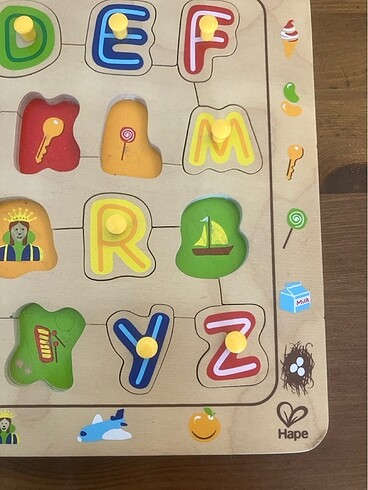 Diğer Hape marka ahşap alfabe puzzle