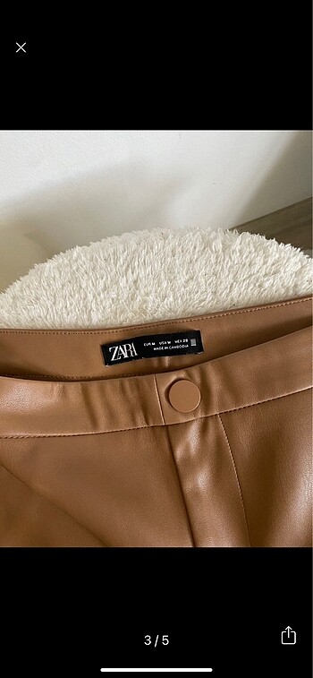 Zara Zara Deri Pantolon