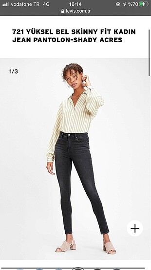 Sıfır etiketli orijinal levis
