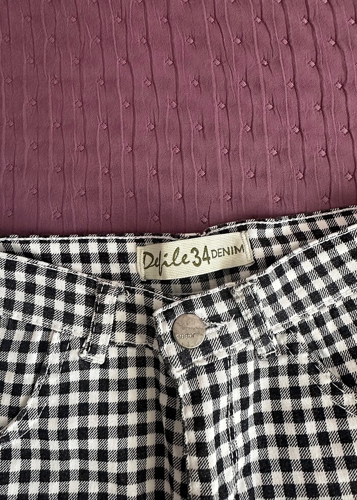 Kareli Şort - Görsel 2