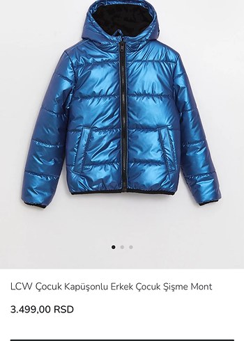 LC Waikiki Parlak Mavi Kadın Kışlık Fermuarlı Mont