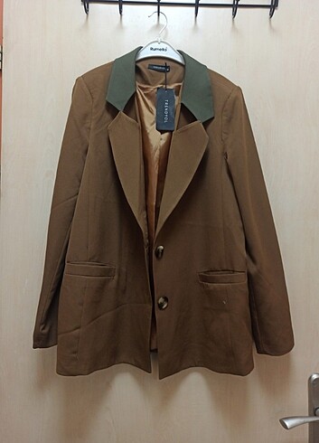38 Beden haki Renk Blazer ceket