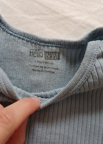 Gri Erkek Bebek Uzun Kollu Triko Body - Görsel 3