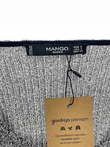 s Beden gri Renk Mango Bluz %70 İndirimli.