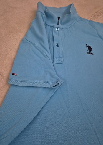 Erkek Mavi Kısa Kollu Polo Tişört 13-14 yaş - Görsel 2