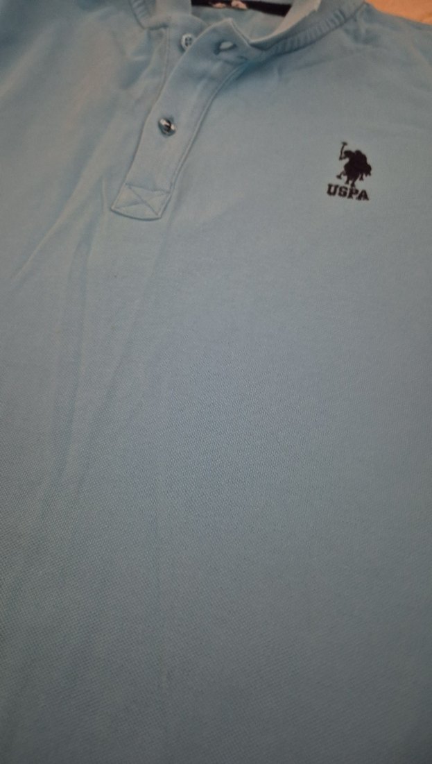 Erkek Mavi Kısa Kollu Polo Tişört 13-14 yaş - Görsel 3