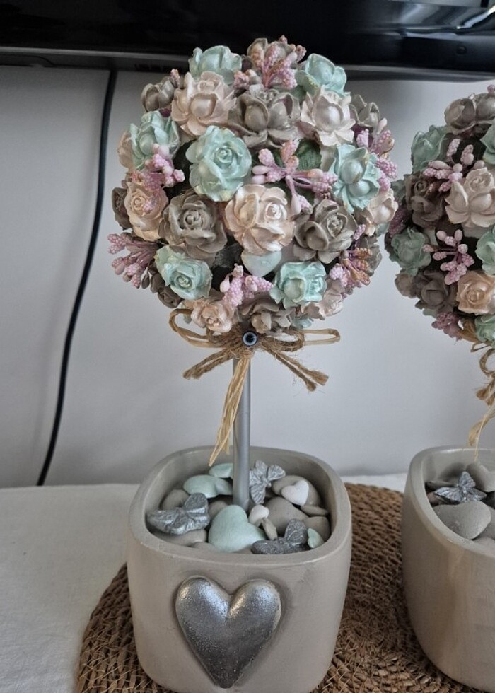 El yapımı saksılı ciçek - Görsel 3