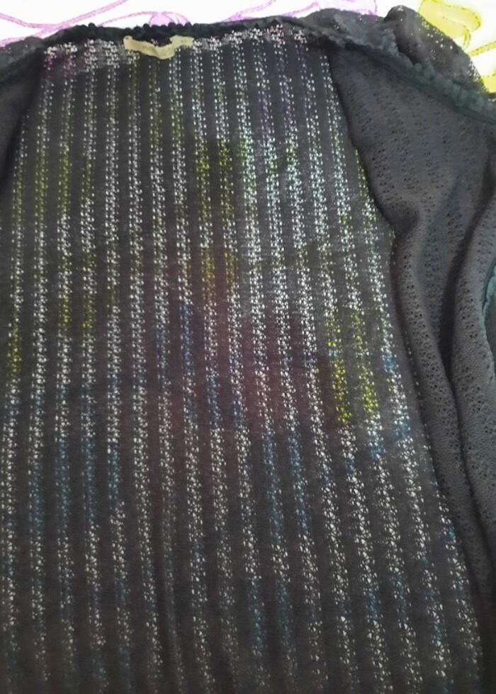 Dantel kollu hırka - Görsel 2