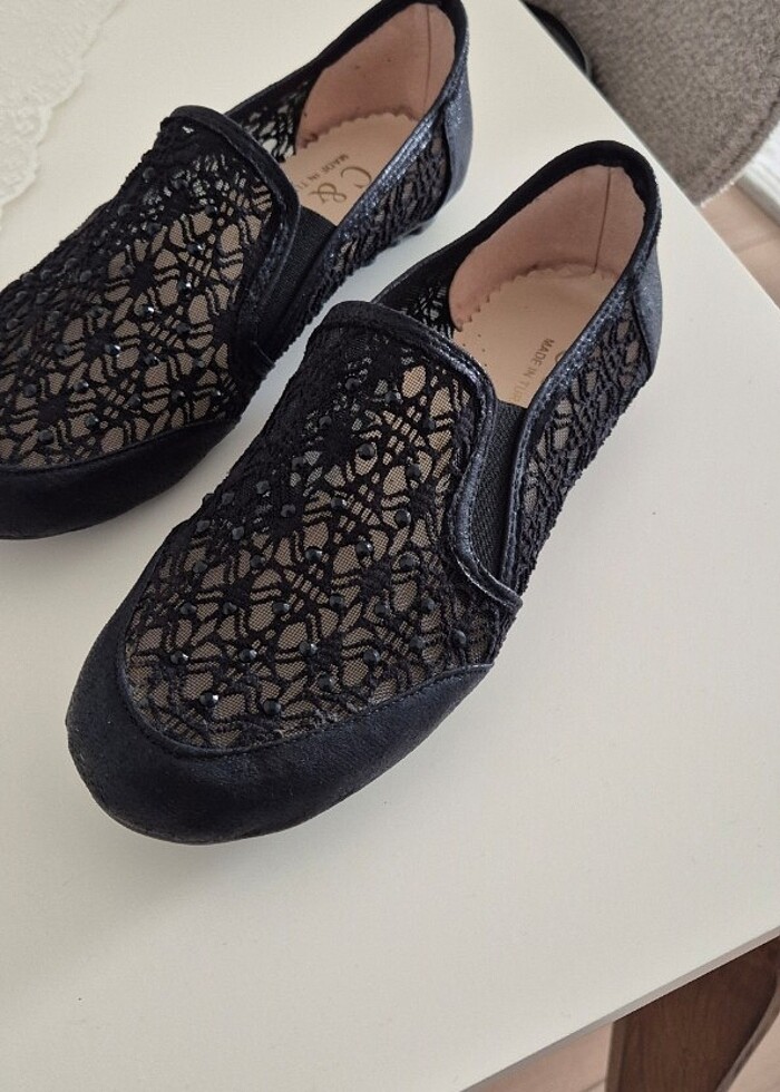 Dantel yazlık sandalet  - Görsel 2