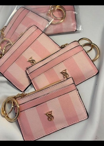 Pembe Deri Fermuarlı Kadın Cüzdanı