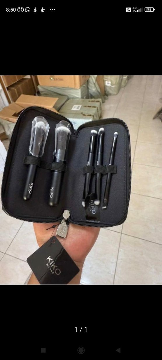 KIKO Siyah Makyaj Fırçası Seti - Görsel 5