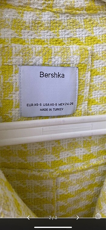 36 Beden Sarı bershka ceket
