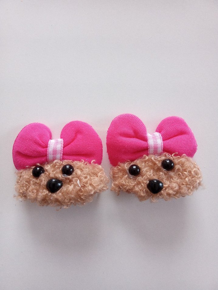 Pembe Fiyonk Detaylı Çocuk Toka Seti - Görsel 2