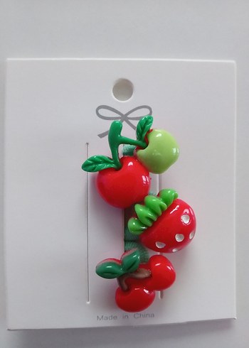 Renkli Meyve Desenli Çocuk Toka - Görsel 3