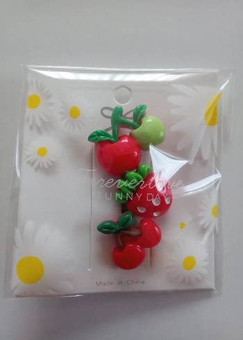 Renkli Meyve Desenli Çocuk Toka - Görsel 4