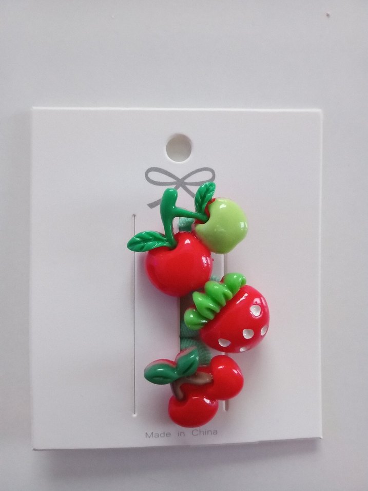 Renkli Meyve Desenli Çocuk Toka - Görsel 2