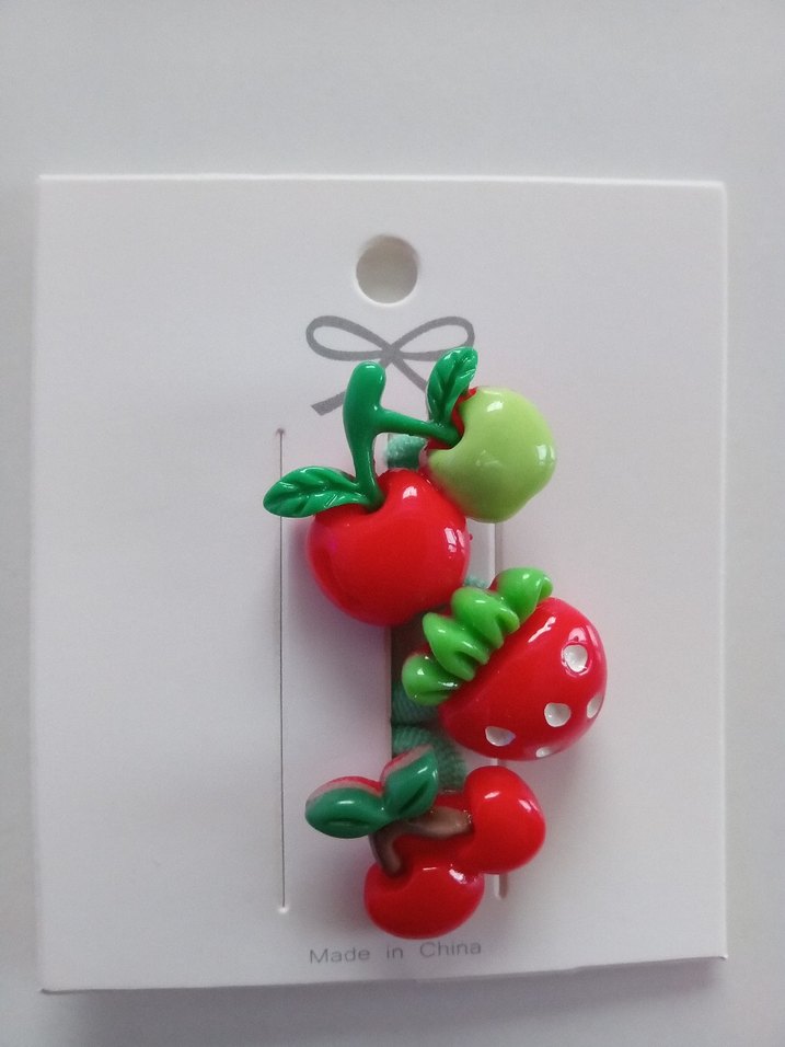 Renkli Meyve Desenli Çocuk Toka - Görsel 3