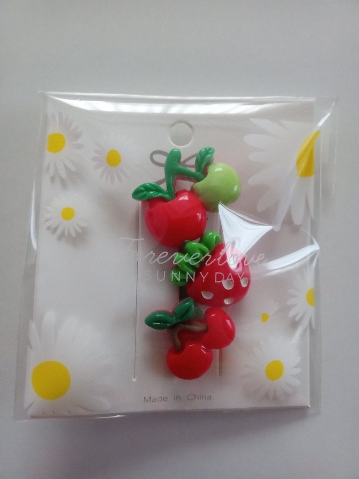 Renkli Meyve Desenli Çocuk Toka - Görsel 4