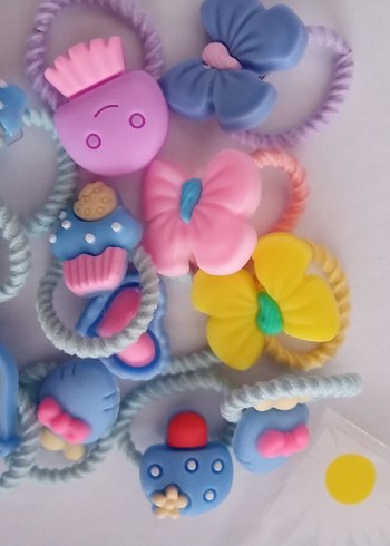 Renkli Elastik Çocuk Saç Tokaları - Görsel 5