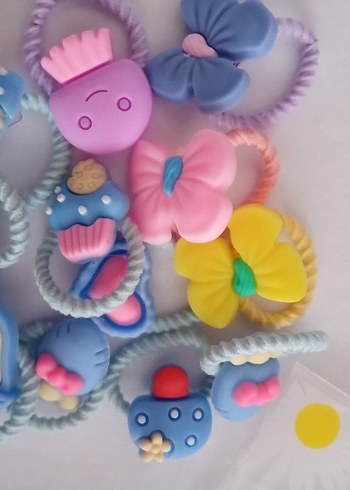 Renkli Elastik Çocuk Saç Tokaları - Görsel 4