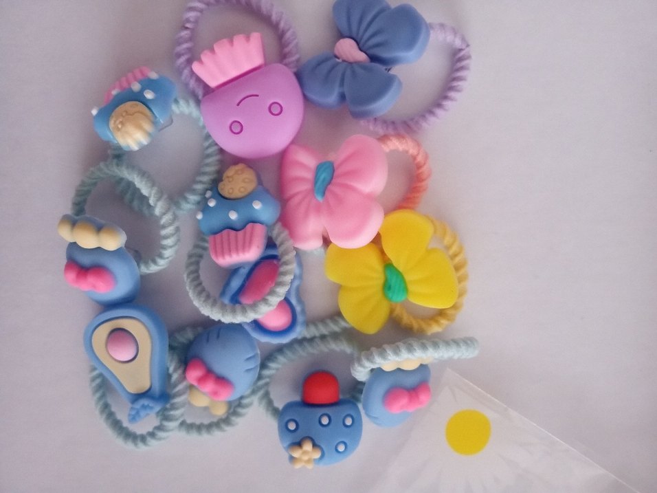 Renkli Elastik Çocuk Saç Tokaları - Görsel 5