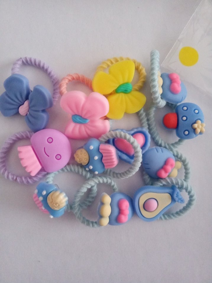 Renkli Elastik Çocuk Saç Tokaları - Görsel 2