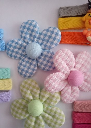 Çiçek ve Karakter Figürlü Renkli Çocuk Toka Seti - Görsel 5