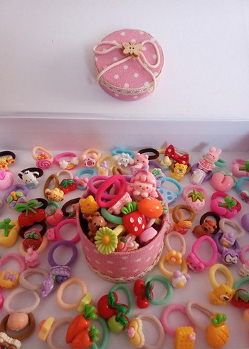 Renkli Elastik Çocuk Saç Tokaları - Görsel 2