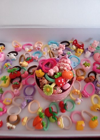 Renkli Elastik Çocuk Saç Tokaları - Görsel 5