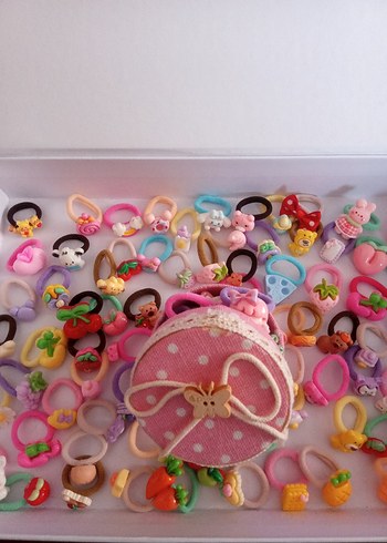 Renkli Elastik Çocuk Saç Tokaları - Görsel 4