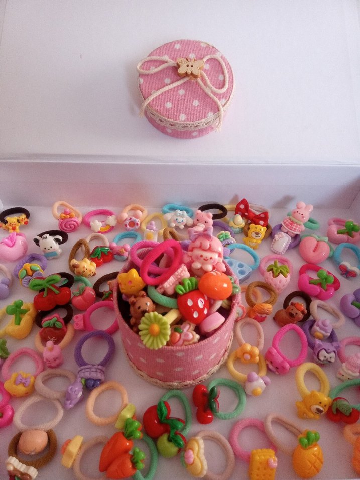 Renkli Elastik Çocuk Saç Tokaları - Görsel 2