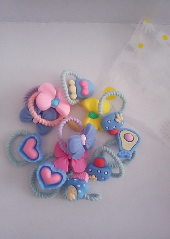 Renkli Elastik Çocuk Saç Tokaları - Görsel 6