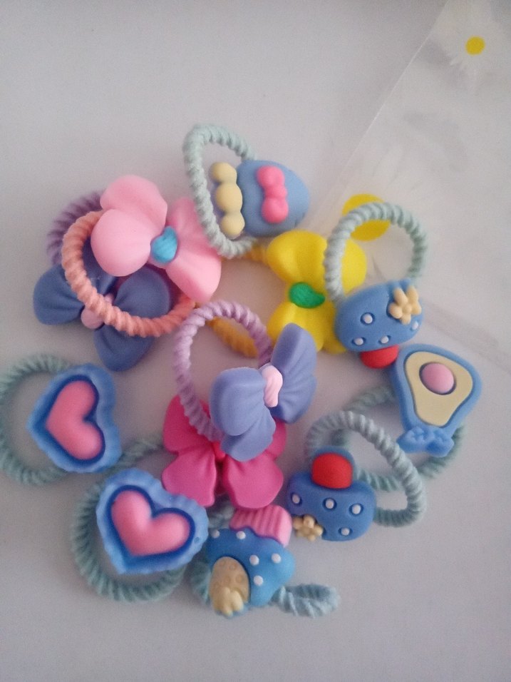 Renkli Elastik Çocuk Saç Tokaları - Görsel 2