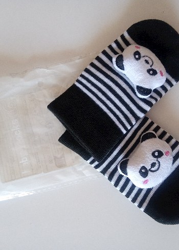 16 Beden beyaz Renk Renkli Zebra Desenli Erkek Çorap