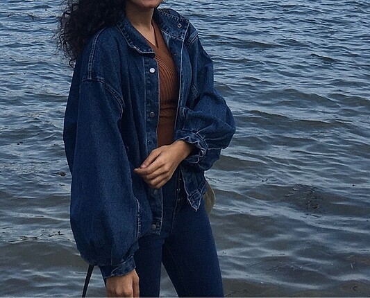 Vintage model kot balon kollu ceket