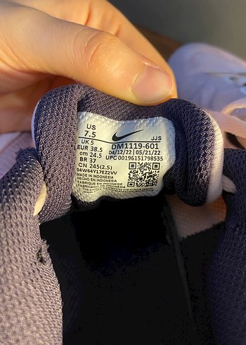 Pembe Bağcıklı Nike Spor Kadın Sneaker - Görsel 5