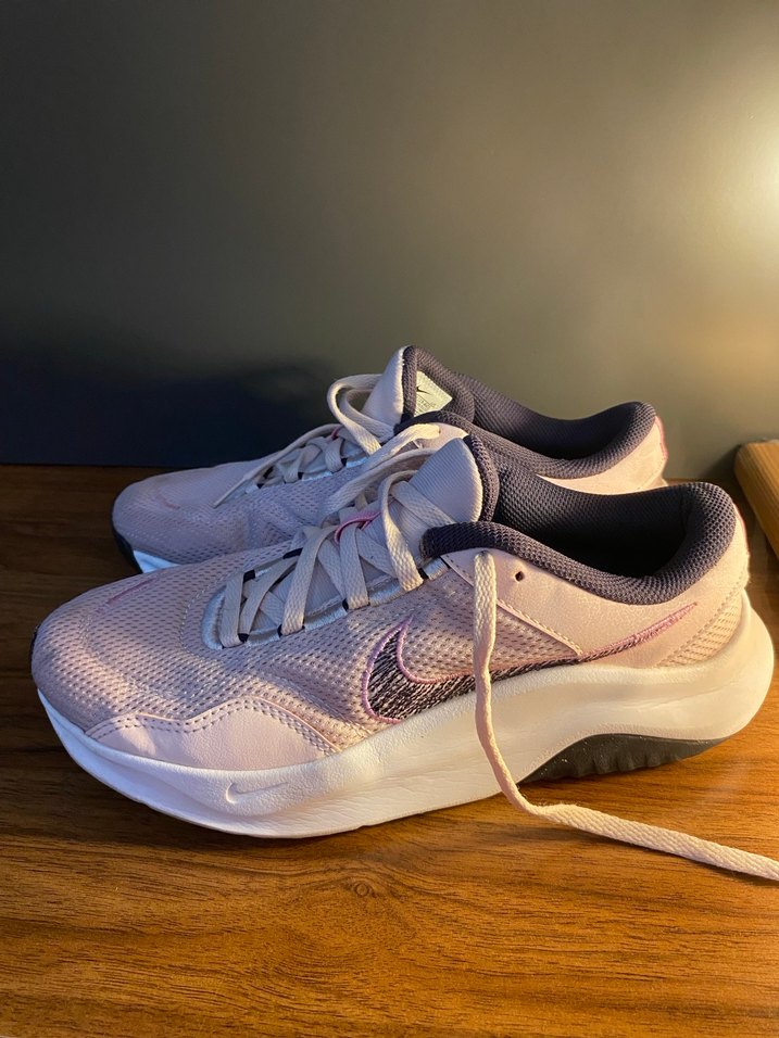 Pembe Bağcıklı Nike Spor Kadın Sneaker - Görsel 3
