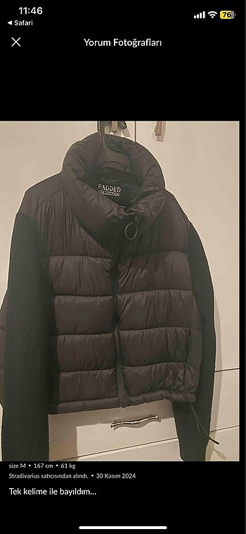 s Beden siyah Renk stradivarius ceket